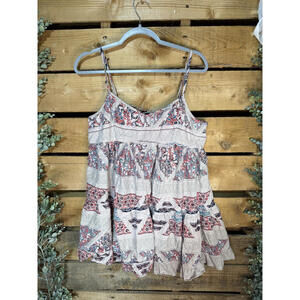 Bohemian Patterned Spaghetti Strap Dress